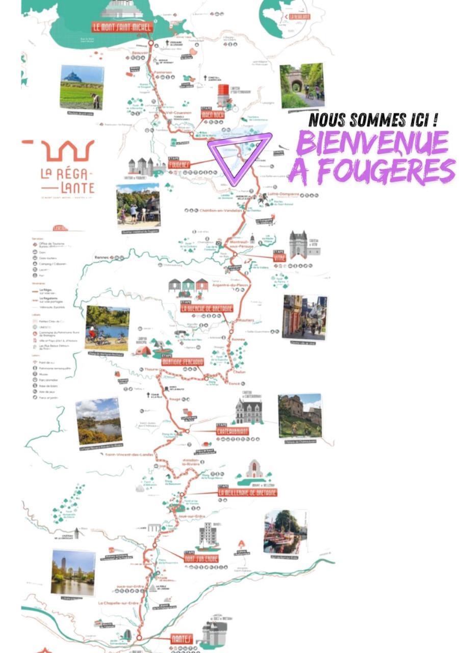 L'Ecrin Medieval Fougeres Bagian luar foto